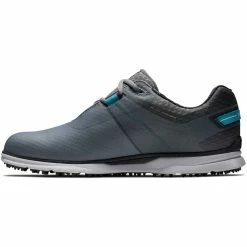 FootJoy Pro SL Sport Golf Shoes Grey/Reef Blue -Shoes Popular Store footjoy pro sl sport golf shoes grey reef blue 53855 side itempicture