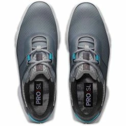 FootJoy Pro SL Sport Golf Shoes Grey/Reef Blue -Shoes Popular Store footjoy pro sl sport golf shoes grey reef blue 53855 top itempicture