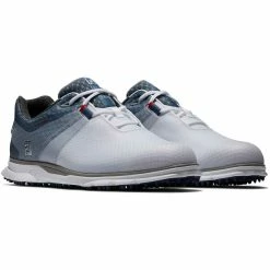 FootJoy Pro SL Sport Golf Shoes White/Blue Fog -Shoes Popular Store footjoy pro sl sport golf shoes white blue fog 53854 pair itempicture