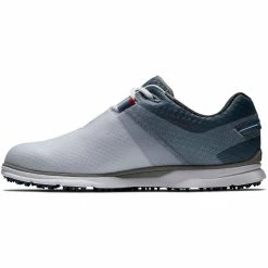 FootJoy Pro SL Sport Golf Shoes White/Blue Fog -Shoes Popular Store footjoy pro sl sport golf shoes white blue fog 53854 side itempicture