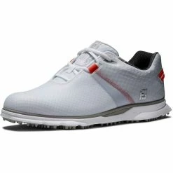 FootJoy Pro SL Sport Golf Shoes White/Orange -Shoes Popular Store footjoy pro sl sport golf shoes white orange 53853 toe itempicture