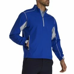 FootJoy Sport Windshirt -Shoes Popular Store footjoy sport windshirt royal silver front itempicture
