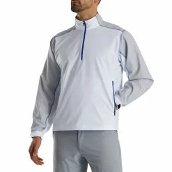 FootJoy Sport Windshirt -Shoes Popular Store footjoy sport windshirt white grey royal front itempicture
