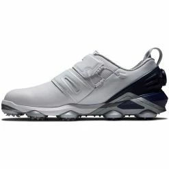 FootJoy Tour Alpha Dual BOA Golf Shoes White/Navy/Grey -Shoes Popular Store footjoy tour alpha boa golf shoes white navy grey side itempicture