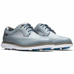 FootJoy Traditions Wing Tip Golf Shoes Grey/Navy/Red -Shoes Popular Store footjoy traditions wing tip golf shoes grey navy red pair itempicture