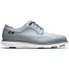 FootJoy Traditions Wing Tip Golf Shoes Grey/Navy/Red
