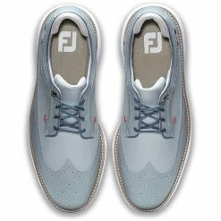 FootJoy Traditions Wing Tip Golf Shoes Grey/Navy/Red -Shoes Popular Store footjoy traditions wing tip golf shoes grey navy red top itempicture
