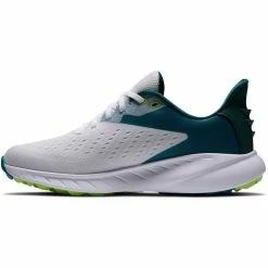 FootJoy Women's Flex XP Golf Shoes White/Teal -Shoes Popular Store footjoy women s flex xp golf shoes white teal 95423 side itempicture