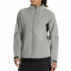FootJoy Women's HydroLite Rain Jacket -Shoes Popular Store footjoy womens fj hydrolite rain jacket heather grey front itempicture