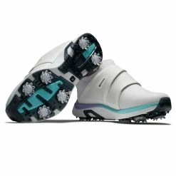 FootJoy Women's HyperFlex BOA Golf Shoes White/Purple -Shoes Popular Store footjoy womens hyperflex boa golf shoes white purple 98170 pair2 itempicture