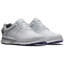 FootJoy Women's Pro SL BOA Golf Shoes White/Purple -Shoes Popular Store footjoy womens pro sl boa golf shoes 98137 white purple pair itempicture