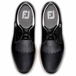 FootJoy Women's Sport Retro Golf Shoes Black/Black -Shoes Popular Store footjoy womens sport retro golf shoes black top itempicture