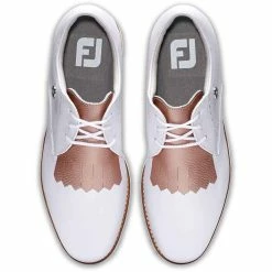 FootJoy Women's Sport Retro Golf Shoes White/Pink -Shoes Popular Store footjoy womens sport retro golf shoes white pink top itempicture