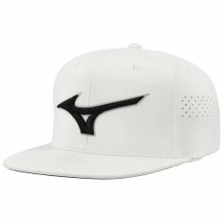 Mizuno Tour Flat Snapback Hat -Shoes Popular Store mizuno tour flat bill snapback hat white black itempicture