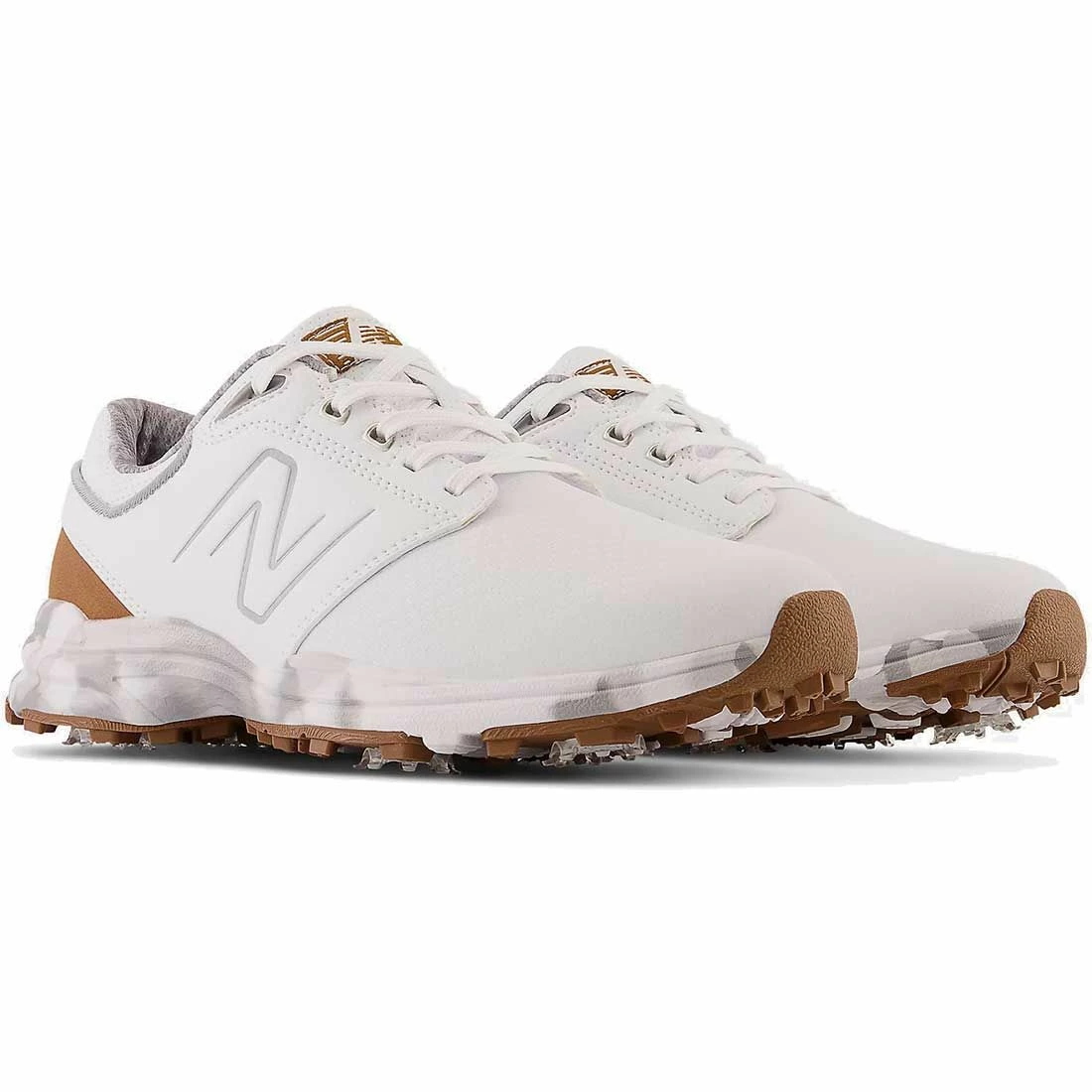 New Balance Fresh Foam Contend Golf Shoes White/Brown 4 New Balance Fresh Foam Contend Golf Shoes White/Brown - Image 4