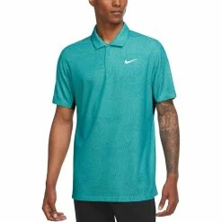 Nike Dri-FIT ADV Tiger Woods Jacquard Colorblock Polo -Shoes Popular Store nike dri fit adv tiger woods jacquard colorblock polo washed teal itempicture