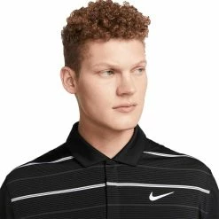 Nike Dri-FIT TW Striped Polo -Shoes Popular Store nike dri fit tw striped polo black anthracite detail itempicture