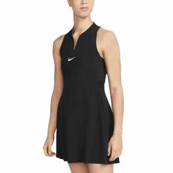 Nike Women's Dri-FIT Advantage Club Sleeveless Dress -Shoes Popular Store nike womens dri fit advantage club sleeveless dress black front itempicture
