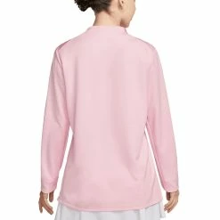 Nike Women's Dri-FIT UV Advantage Half-Zip Pullover -Shoes Popular Store nike womens dri fit club half zip uv pullover medium soft pink back itempicture