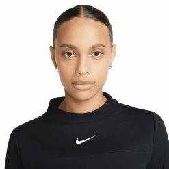 Nike Women's Dri-FIT UV Advantage Mock-Neck Top -Shoes Popular Store nike womens dri fit uv advantage mock neck top black detail itempicture