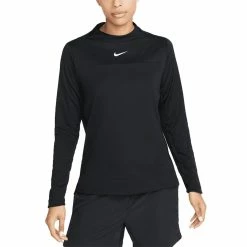 Nike Women's Dri-FIT UV Advantage Mock-Neck Top -Shoes Popular Store nike womens dri fit uv advantage mock neck top black itempicture