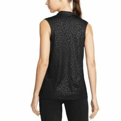 Nike Women's Dri-FIT Victory Embossed Sleeveless Polo -Shoes Popular Store nike womens dri fit victory embossed sleeveless polo black back itempicture