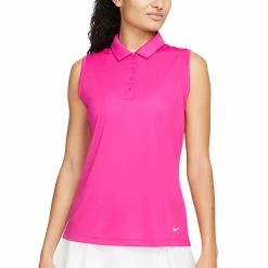 Nike Women's Dri-FIT Victory Sleeveless Polo -Shoes Popular Store nike womens dri fit victory sleeveless polo active pink itempicture
