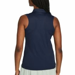 Nike Women's Dri-FIT Victory Sleeveless Polo -Shoes Popular Store nike womens dri fit victory sleeveless polo obsidian back itempicture