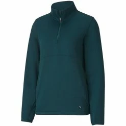 Puma Women's Cloudspun Quarter Zip Pullover -Shoes Popular Store puma 2021 womens cloudspun quarter zip pullover deep teal itempicture