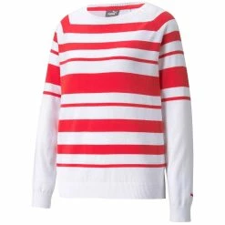 Puma Women's Ribbon Sweater -Shoes Popular Store puma 2021 womens ribbon sweater white teaberry itempicture
