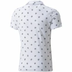 Puma Girls MATTR Hibiscus Polo -Shoes Popular Store puma 2022 girls mattr hibiscus polo white back itempicture