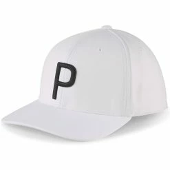 Puma P Snapback Hat -Shoes Popular Store puma 2023 p snapback hat white black itempicture