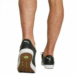 Puma Fusion Classic Golf Shoes Black -Shoes Popular Store puma fusion classic golf shoes black 376982 02 model2 itempicture