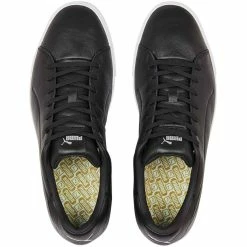 Puma Fusion Classic Golf Shoes Black -Shoes Popular Store puma fusion classic golf shoes black 376982 02 top itempicture