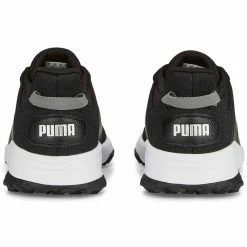 Puma Fusion Grip Golf Shoes Black/Silver/Quiet Shade -Shoes Popular Store puma fusion grip golf shoes black silver quiet shade 377527 02 heel itempicture