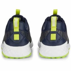 Puma Fusion Pro Golf Shoes Peacoat/Silver/Lime Punch -Shoes Popular Store puma fusion pro golf shoes peacoat silver lime punch 377041 02 heel itempicture