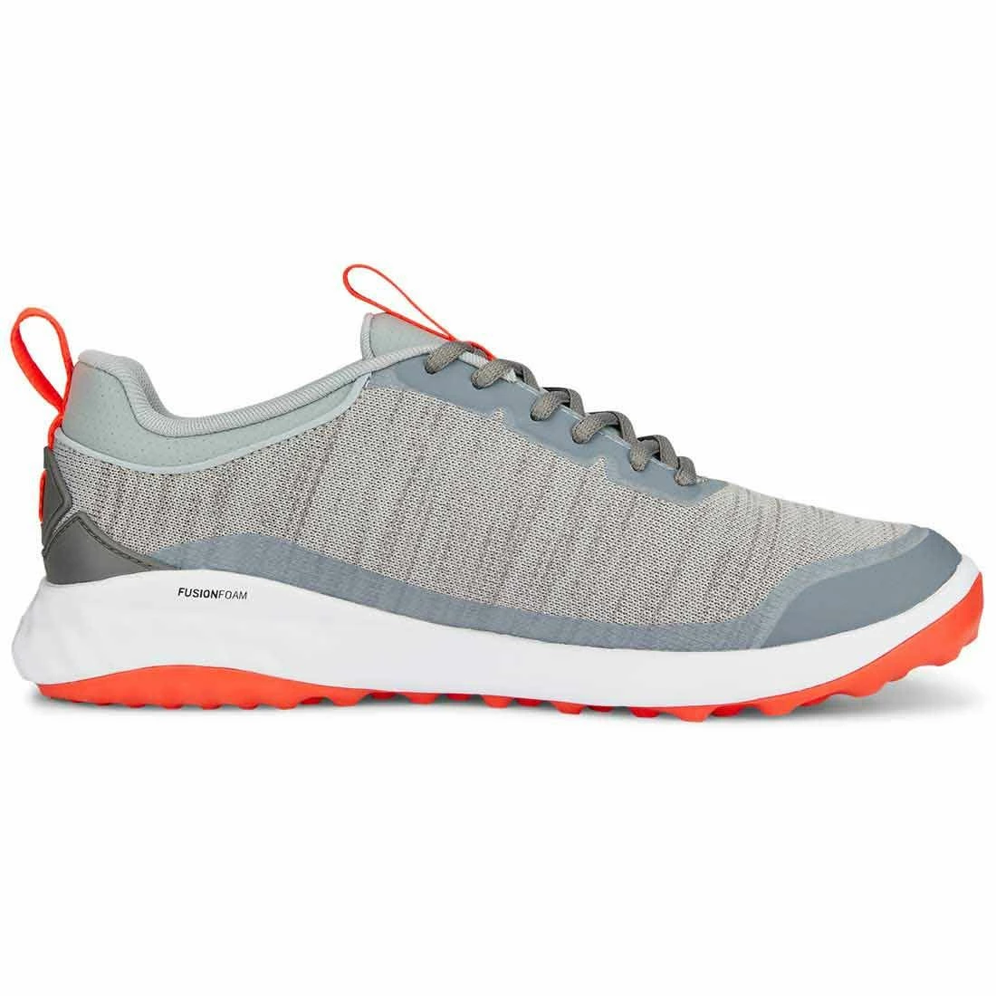 Puma Fusion Pro Golf Shoes Quarry/Silver/Red Blast 5 Puma Fusion Pro Golf Shoes Quarry/Silver/Red Blast - Image 5