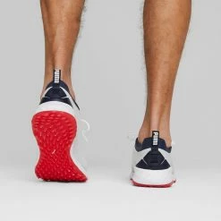 Puma Fusion Pro Golf Shoes White/Navy/For All Time Red -Shoes Popular Store puma fusion pro golf shoes white navy for all time red 377041 06 mod2 itempicture