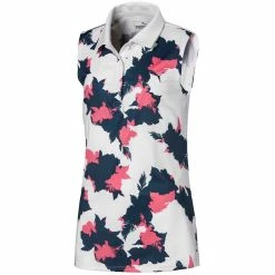 Puma Girls Floral Sleeveless Polo
