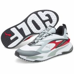 Puma GS-Fast Golf Shoes White/High Rise/High Risk Red 10 Puma GS-Fast Golf Shoes White/High Rise/High Risk Red -Shoes Popular Store puma gs fast golf shoes white high rise high risk red 376357 04 pair itempicture