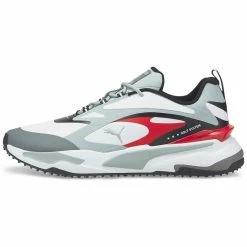 Puma GS-Fast Golf Shoes White/High Rise/High Risk Red