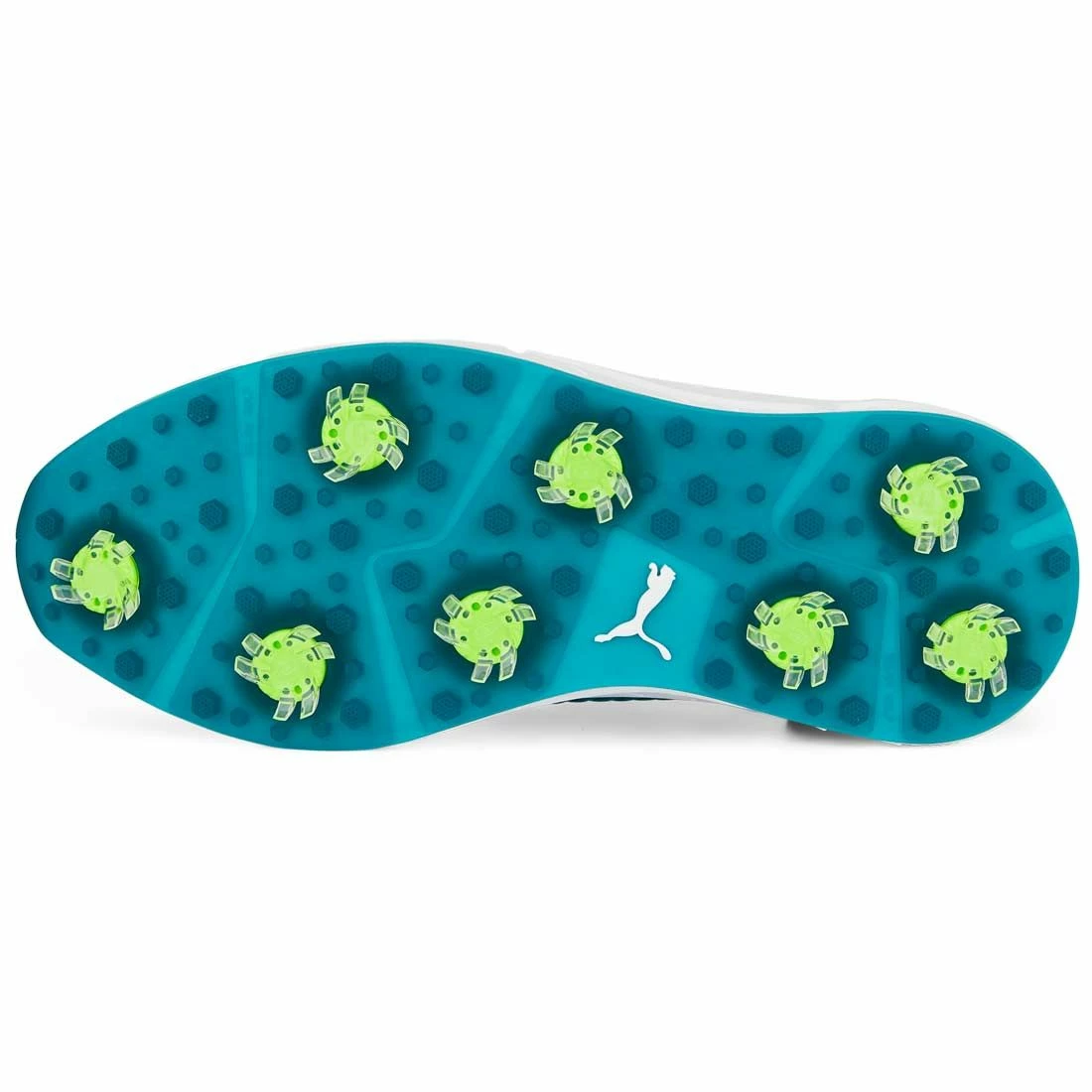 Puma Ignite Articulate Golf Shoes White/Silver/Green Lagoon 2 Puma Ignite Articulate Golf Shoes White/Silver/Green Lagoon - Image 2