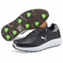 Puma Ignite Articulate Leather Golf Shoes Black -Shoes Popular Store puma ignite articulate leather golf shoes black 376155 02 pair itempicture