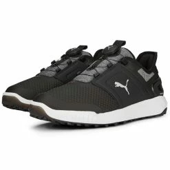Puma Ignite Elevate Disc Golf Shoes Black/Silver -Shoes Popular Store puma ignite elevate disc golf shoes black silver 376080 02 pair itempicture
