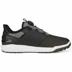 Puma Ignite Elevate Disc Golf Shoes Black/Silver -Shoes Popular Store puma ignite elevate disc golf shoes black silver 376080 02 profile2 itempicture