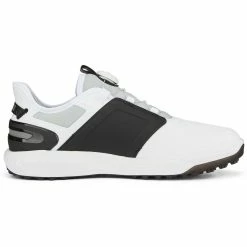 Puma Ignite Elevate Disc Golf Shoes White/Black/Silver -Shoes Popular Store puma ignite elevate disc golf shoes white black silver 376080 06 profile2 itempicture