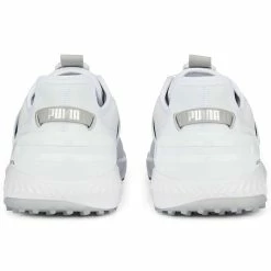 Puma Ignite Elevate Disc Golf Shoes White/Silver -Shoes Popular Store puma ignite elevate disc golf shoes white silver 376080 01 heel itempicture