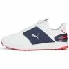 Puma Ignite Elevate Disc Golf Shoes White/Silver/Navy