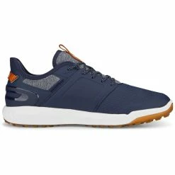 Puma Ignite Elevate Golf Shoes Navy/Silver -Shoes Popular Store puma ignite elevate golf shoes navy silver 376077 05 profile2 itempicture