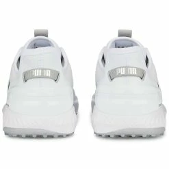 Puma Ignite Elevate Golf Shoes White/Silver -Shoes Popular Store puma ignite elevate golf shoes white silver 376077 01 heel itempicture
